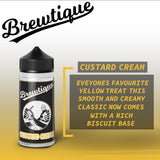 Brewtique 100ml - Custard Cream - Bristol Vape Co