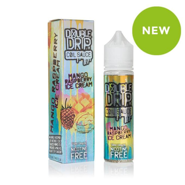 Double Drip 60ml Shortfill Mango Raspberry Ice Cream Vape Liquid