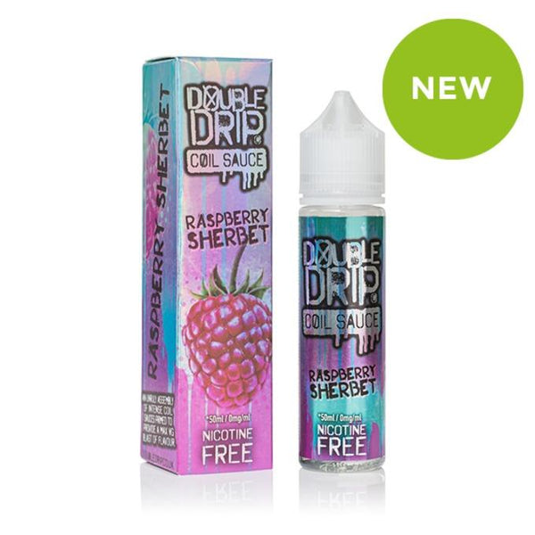 Double Drip 60ml Shortfill Raspberry Sherbet Vape Liquid