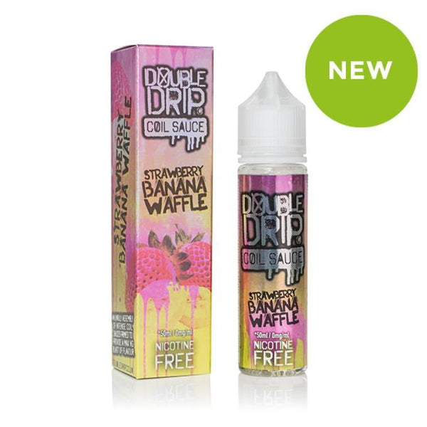 Double Drip 60ml Shortfill Strawberry Banana Waffle Vape Liquid