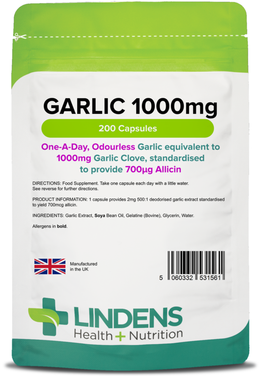 Garlic 1000mg Capsules (200 Capsules)