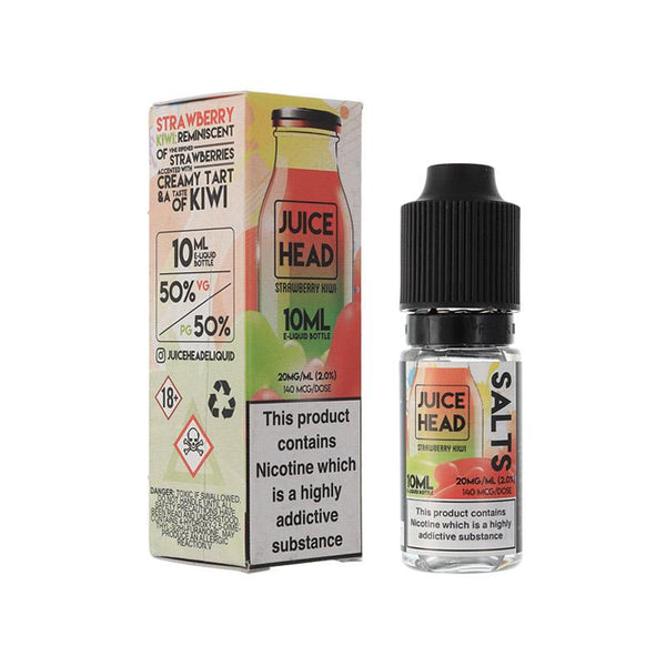 Juice Head Nicotine Salt -Strawberry Kiwi 10ml Bottle