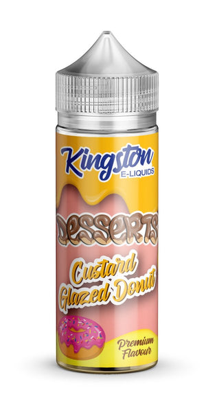 Kingston 120ml Shortfill Custard Glazed Donut Vape E-Liquid