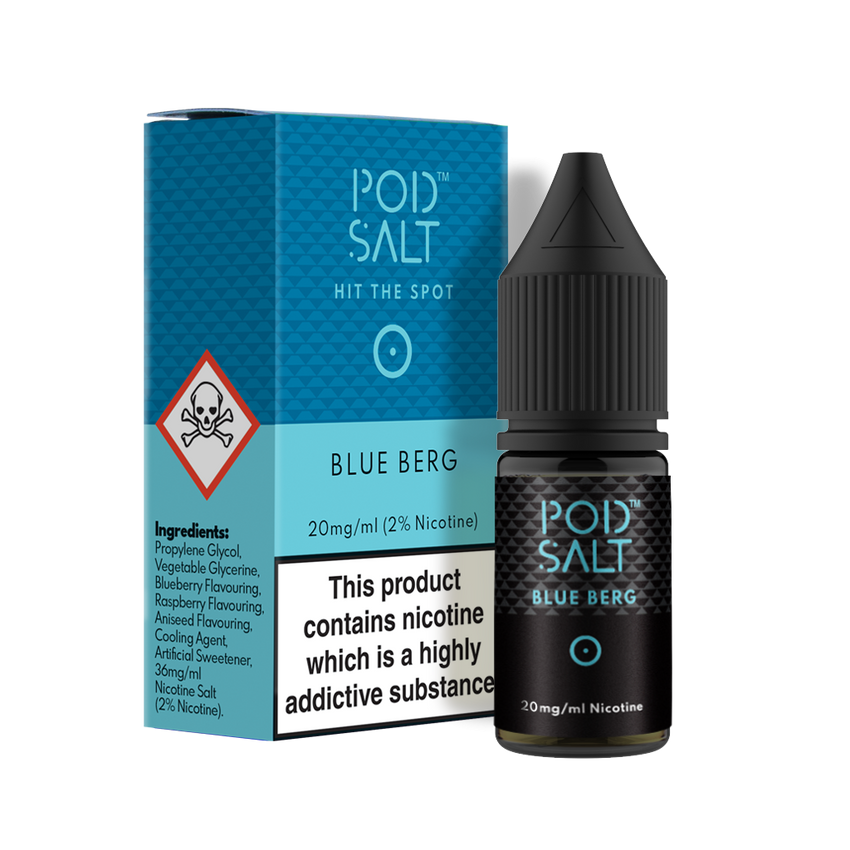 POD Salt Blue Berg 10ml Nic Salt