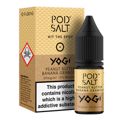 POD Salt YOGI Peanut Butter Banana Granola 10ml Nic Salt