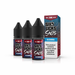 Six Licks Nic Salts Bluemonia 10mg 20mg 10ml