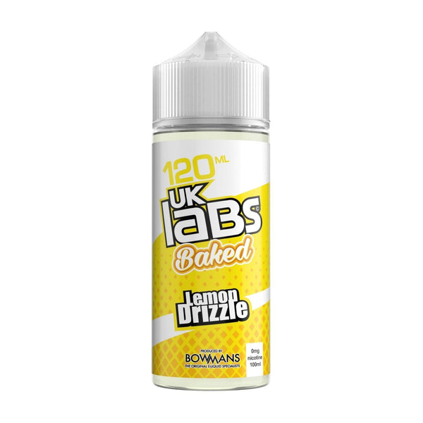 Buy UK Labs 120ml - Baked - Lemon Drizzle Vape E-Liquid | Latchford Vape