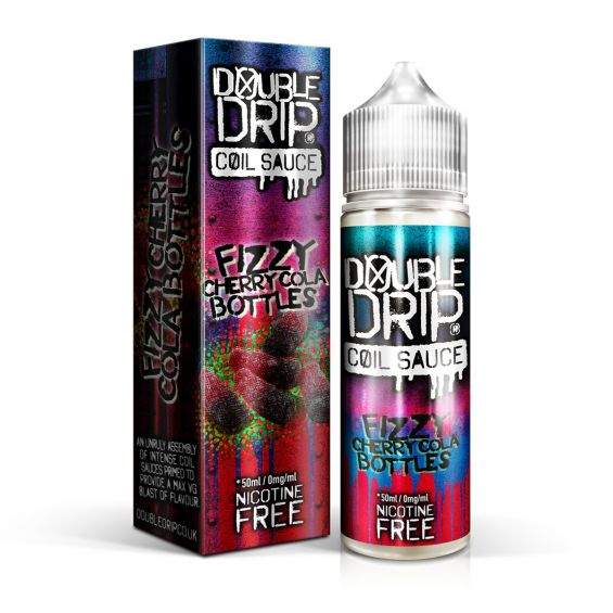 Double Drip 60ml Shortfill Fizzy Cherry Cola Bottles Vape E-Liquid