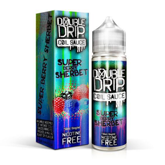 Double Drip 60ml Shortfill Super Berry Sherbet Vape E-lIquid