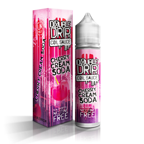 Double Drip 60ml Shortfill Cherry Cream Soda Vape E-Liquid