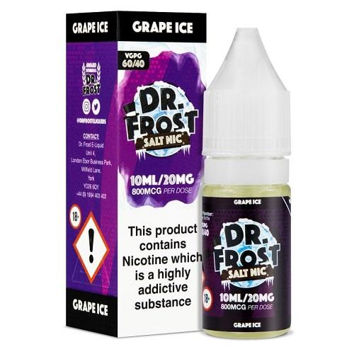 Dr. Frost Nicotine Salt - Grape Ice 10ml Bottle