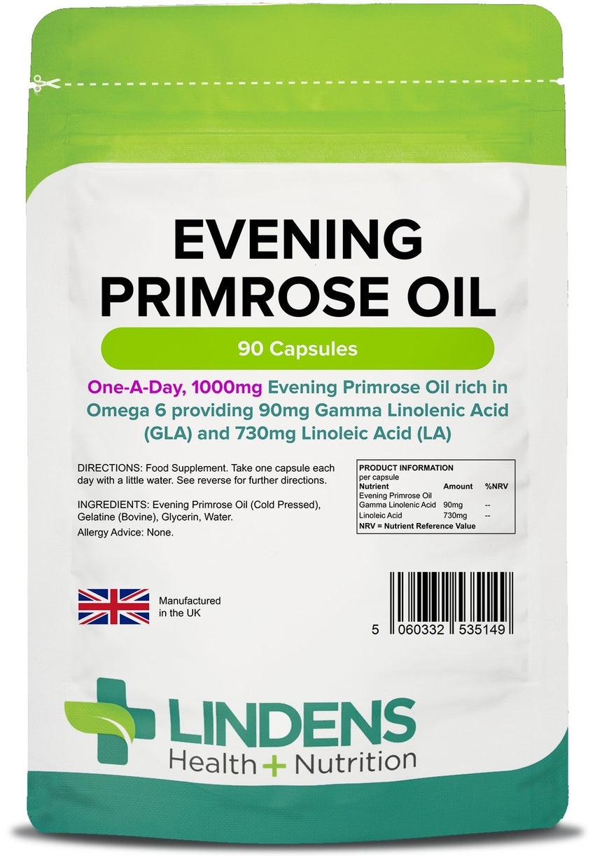 Evening Primrose Oil 1000mg Capsules (90 Capsules)