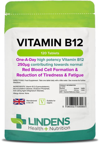 Vitamin B12 250mcg Tablets 120 Tablets